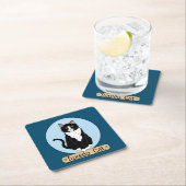 タキシード猫 スクエアペーパーコースター (インサイチュ)