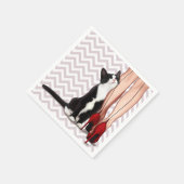 タキシード猫 スタンダードカクテルナプキン (角)