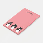 タキシード猫 |スリーワイズ猫ちゃんライトコーラル ポストイット (アングル)