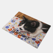 タキシード猫 ドアマット (アングル)