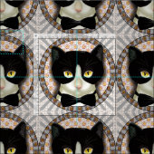 タキシード猫 ファブリック (タイル)