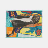 タキシード猫 フリースブランケット (正面(横))