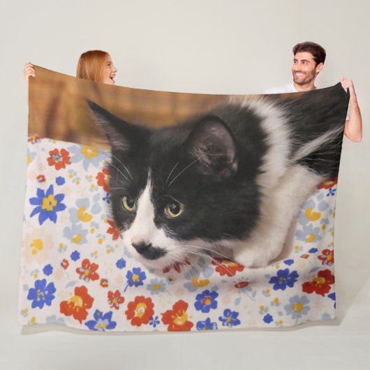 タキシード猫 フリースブランケット (インサイチュ)