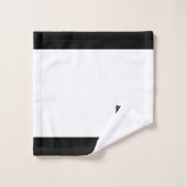 タキシード猫&モノグラムオンブラック&ホワイト バスタオルセット (ウォッシュタオル)