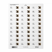 タキシード猫 ラベル (フルシート)