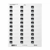 タキシード猫 ラベル (フルシート)