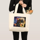 タキシード猫 ラージトートバッグ (正面(商品))