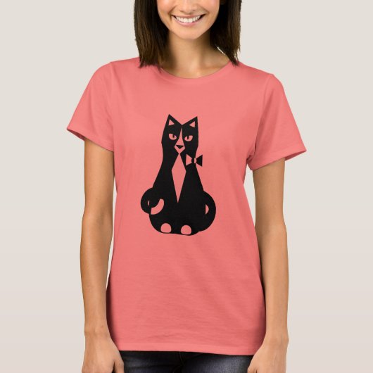 タキシード猫 Tシャツ (正面)