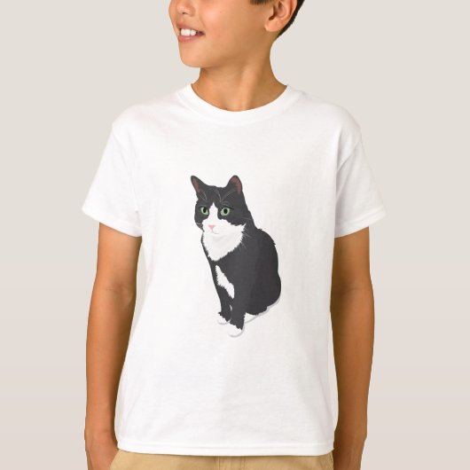 タキシード猫 Tシャツ (正面)