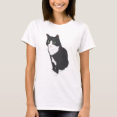 タキシード猫 Tシャツ (正面)