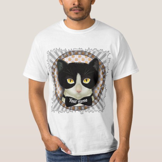 タキシード猫Tシャツ Tシャツ (正面)
