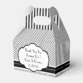 タキシード白黒のド結婚ット フェイバーボックス (裏面サイド)