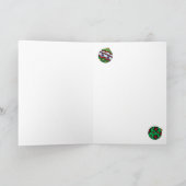 タキシード白黒クリスマスキャット カード (内部)