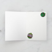 タキシード白黒クリスマスキャット シーズンカード (内部)