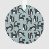 タキシード白黒猫 オーナメント (正面)