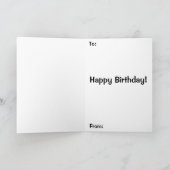 タキシード瞑想猫 カード (内部)