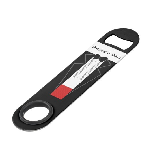 タキシード結婚の父の花嫁の好意バー鍵 スピード栓抜き (正面アングル)