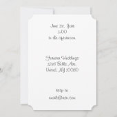 タキシード結婚猫 招待状 (裏面)