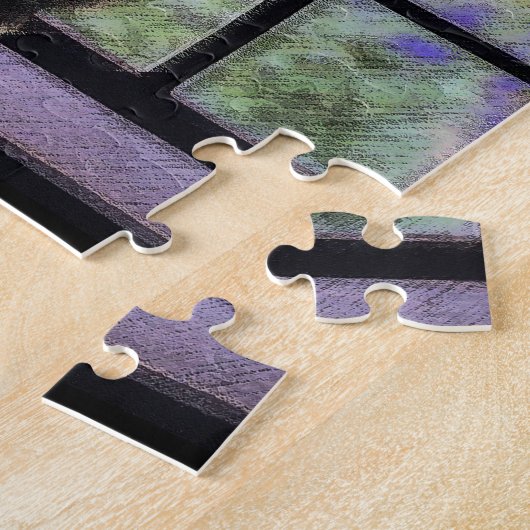 タキシード絵画猫—かわいいオリジナル猫アート ジグソーパズル (側面)