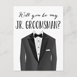 タキシード青年隊員 Groomsman 招待状