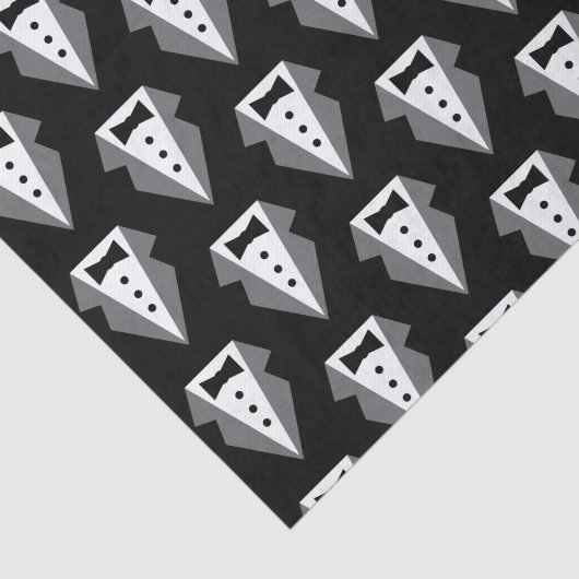 タキシード黒いネクタイのお父さんの日 薄葉紙 (詳細)