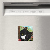 タキシード黒猫おもしろい マグネット (インサイチュ (食洗機))