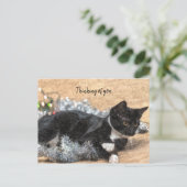 タキシード・キッテン・ティン考えるゼルと光のお手本 ポストカード (スタンド正面)