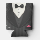タキシード スーツ デザイン 結婚式 前夜祭 結婚式 最高の男友達 缶クーラー (正面)