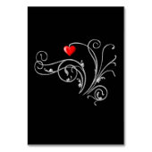 タキシード スーツ & ブライダル シルエット ウェディング テーブルナンバー (裏面)