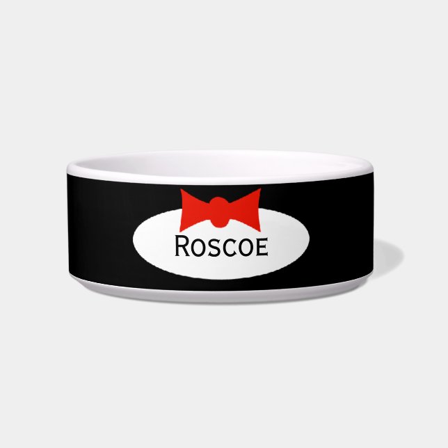 タキシード・ダッパー・ボーイ・ボウ・タイパーソナライズされた ボウル (正面)