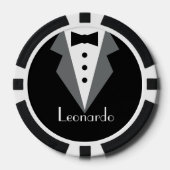 タキシード ブラックタイ オーダーメイド ポーカーチップ (正面)