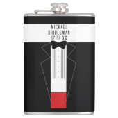 タキシード ボウタイ 仲人 副婚約者 結婚式 フラスコ フラスク (正面)