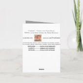 タキシード - 結婚式のお礼カード 両方から - カード (裏面)