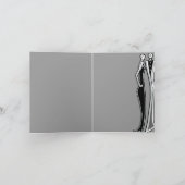 タキシード - 結婚式のお礼カード 両方から - カード (内部)