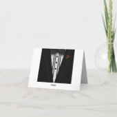 タキシード（蝶ネクタイ） ノートカード (裏面)