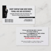 タキシーフォーマルドマンスーツ借家DIYカスタム 名刺 (正面/裏面)