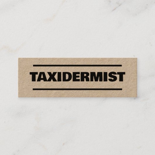 タキダーミークラフト スキニー名刺 (正面)