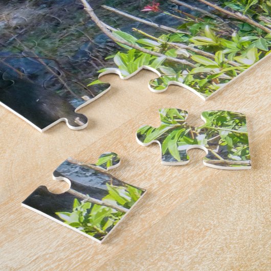 タキン、ブータンの国獣 - ヒマラヤ、アジア ジグソーパズル (側面)