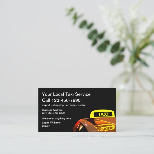 タクカッコいいシーライトビジネスカード 名刺 (スタンド正面)