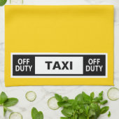 タクシオフデューティイエロー キッチンタオル (折り畳み)