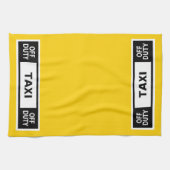 タクシオフデューティイエロー キッチンタオル (横)