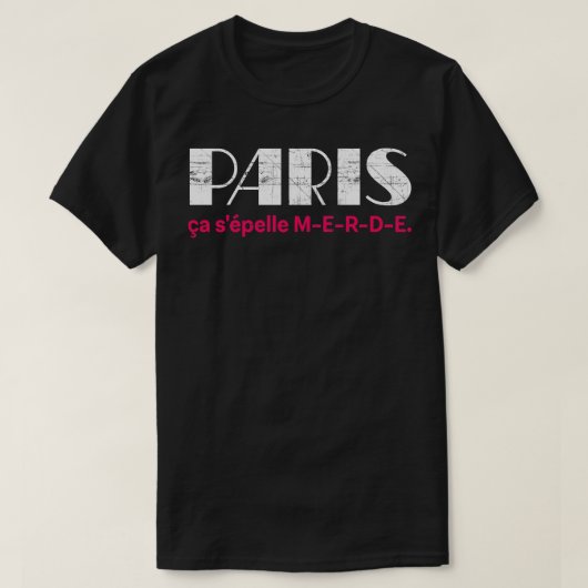 タクシガールパリ Tシャツ (デザイン正面)