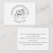 タクシサービスお礼ノートカード ノートカード (正面/裏面)