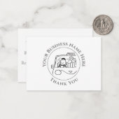 タクシサービスお礼ノートカード ノートカード (正面/裏面インサイチュ)