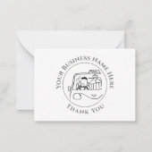 タクシサービスお礼ノートカード ノートカード (正面)