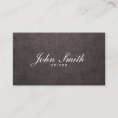 タクシサービスエレガントレザープロフェッショナルドライバー 名刺 (正面)