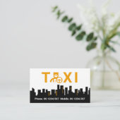 タクシスタイリッシューショーフールダウンタウンシルエット 名刺 (スタンド正面)