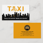 タクシスタイリッシューショーフールダウンタウンシルエット 名刺 (正面/裏面)