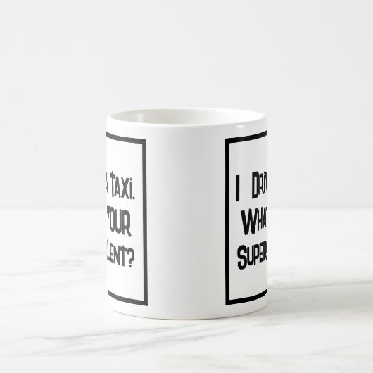 タクシーすごい運転手の才能。コーヒーマグ コーヒーマグカップ (中央)