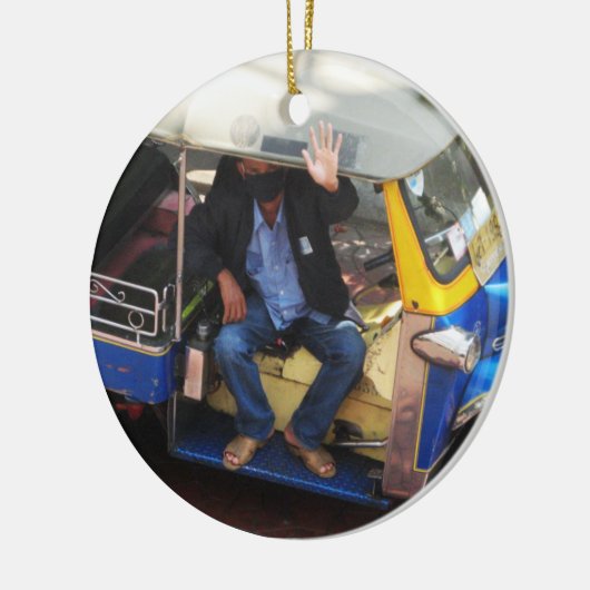 タクシーで行こうか? セラミックオーナメント (左)